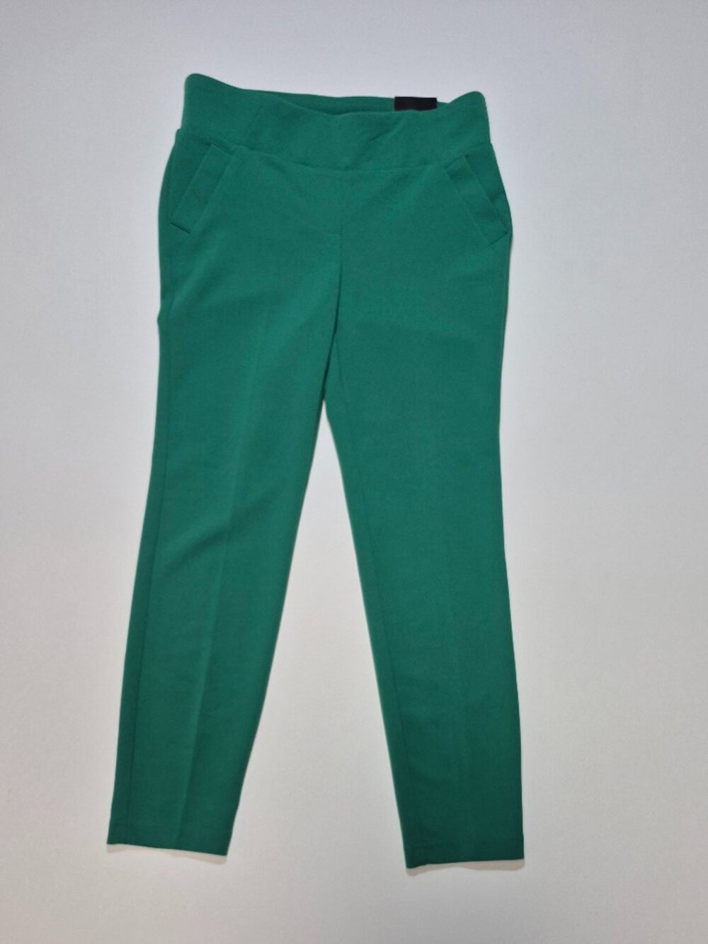NWT SOHO Apparel Women Green Pull On Ankle Pants Stretch Casual Trousers Size PS